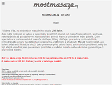 Tablet Screenshot of mostmasaze.cz